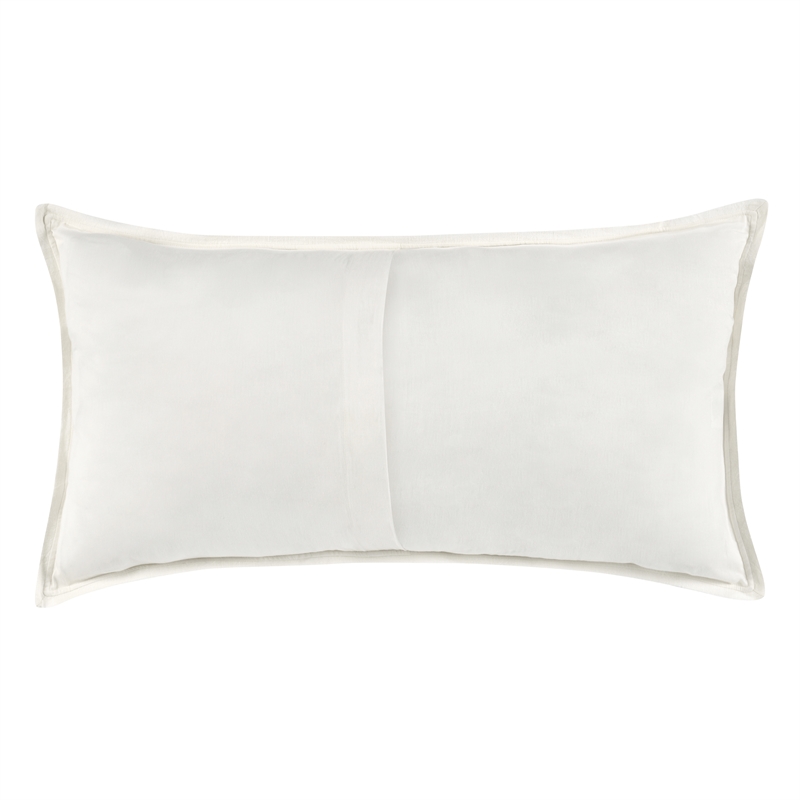 Pemberly Row Transitional Cotton Linen Blend Ivory King Sham