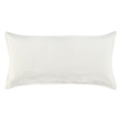 Pemberly Row Transitional Cotton Linen Blend Ivory King Sham