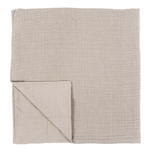 Pemberly Row Modern Transitional Cotton Linen King Duvet Natural