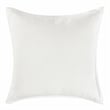 Pemberly Row Transitional Woven Stitch Design Cotton White Euro Sham