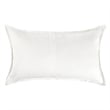 Pemberly Row Transitional Woven Stitch Design Cotton White King Sham