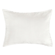 Pemberly Row Transitional Woven Stitch Design Cotton White Standard Sham