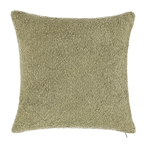 Pemberly Row 22&quot Cotton Fabric Blend Throw Pillow in Wheat Green