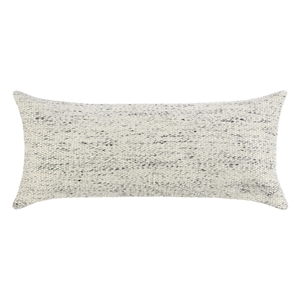 Pemberly Row 16&quotx36&quot Recycled Plastic Fabric Throw Pillow in Ivory