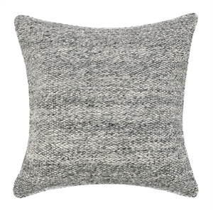 Pemberly Row 26&quot Recycled Plastic Fabric Throw Pillow in Gray