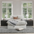 Pemberly Row Transitional Cotton Linen Blend King Duvet Gray