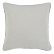 Pemberly Row Transitional Gray Finish Cotton Linen Blend Euro Sham