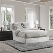 Pemberly Row Transitional Gray Finish Cotton Linen Blend Euro Sham