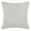 Pemberly Row Transitional Gray Finish Cotton Linen Blend Euro Sham