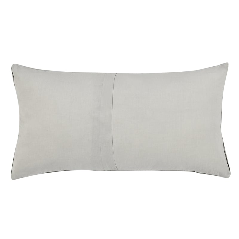 Pemberly Row Transitional Gray Finish Cotton Linen Blend King Sham