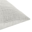 Pemberly Row Transitional Gray Finish Cotton Linen Blend King Sham
