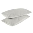 Pemberly Row Transitional Gray Finish Cotton Linen Blend King Sham
