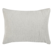 Pemberly Row Transitional Gray Cotton Linen Blend Standard Sham