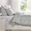 Pemberly Row Transitional Cotton Gray Embroidered Queen Duvet