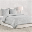 Pemberly Row Transitional Cotton Gray Herringbone Embroidered Euro Sham