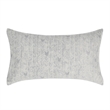 Pemberly Row Transitional Cotton Gray Herringbone Embroidered King Sham