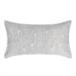 Pemberly Row Transitional Cotton Gray Herringbone Embroidered King Sham
