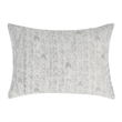 Pemberly Row Transitional Cotton Gray Embroidered Standard Sham