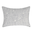 Pemberly Row Transitional Cotton Gray Embroidered Standard Sham