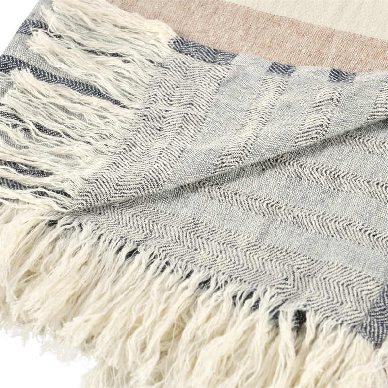Pemberly Row Transitional Linen Fabric Multi-Color 50