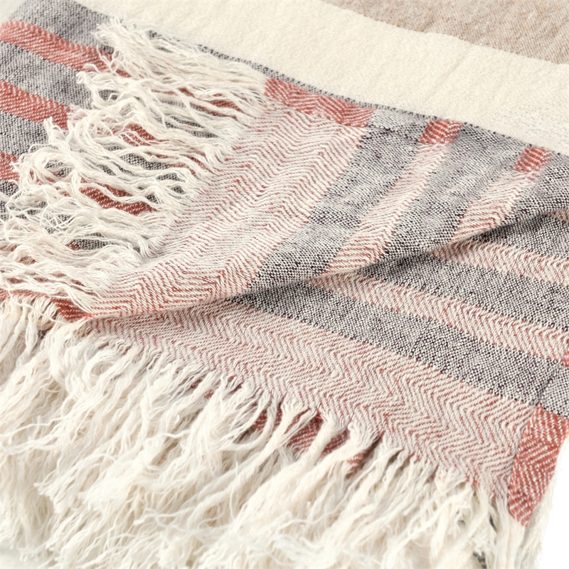 Pemberly Row Transitional Linen Fabric Multi-Color 50