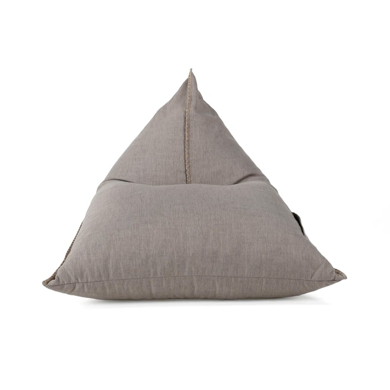 Pemberly Row Beige Teardrop Polyester Blend Fabric Lounge Chair