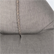 Pemberly Row Beige Teardrop Polyester Blend Fabric Lounge Chair
