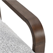 Pemberly Row Contemporary Boucle Fabric Accent Arm Chair in Gray
