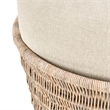 Pemberly Row Outdoor Solid Wood Accent Chair in Natural Tone
