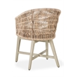Pemberly Row Outdoor Solid Wood Dining Chair in Natural Tone