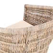 Pemberly Row Outdoor Solid Wood Dining Chair in Natural Tone