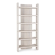 Pemberly Row Transitional 6 Shelf Oak Wood Veneer White Wash Bookshelf