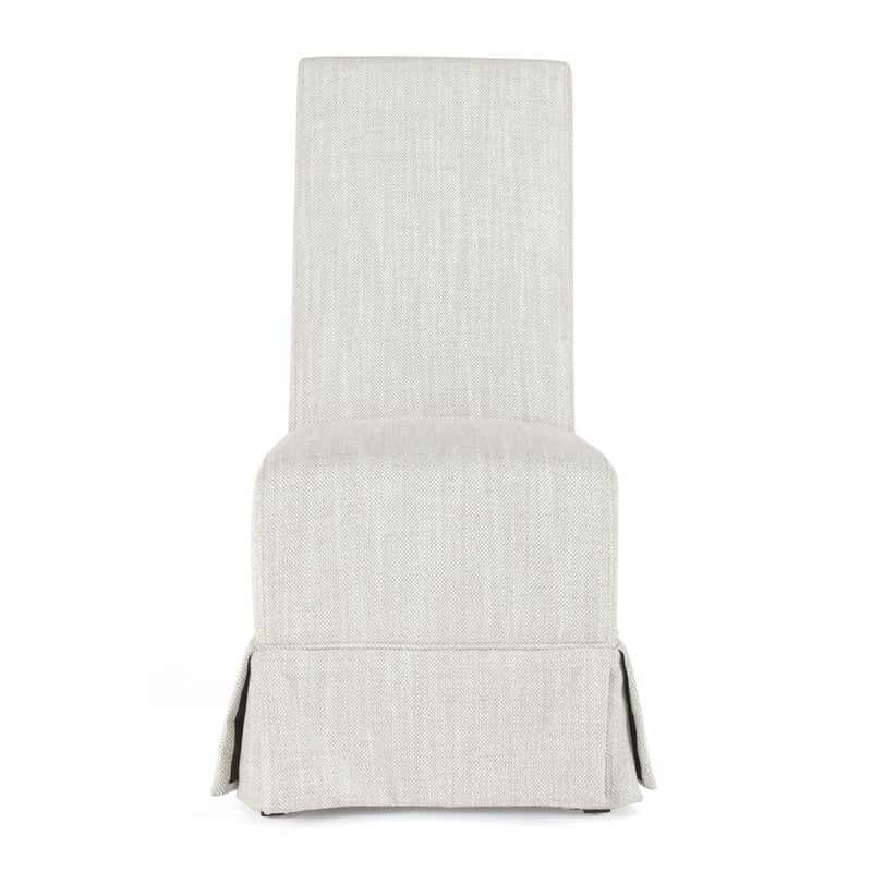 Pemberly Row Transitional Set of Two Fabric Dining Chairs in Natural