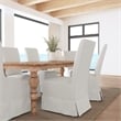 Pemberly Row Transitional Set of Two Fabric Dining Chairs in Natural