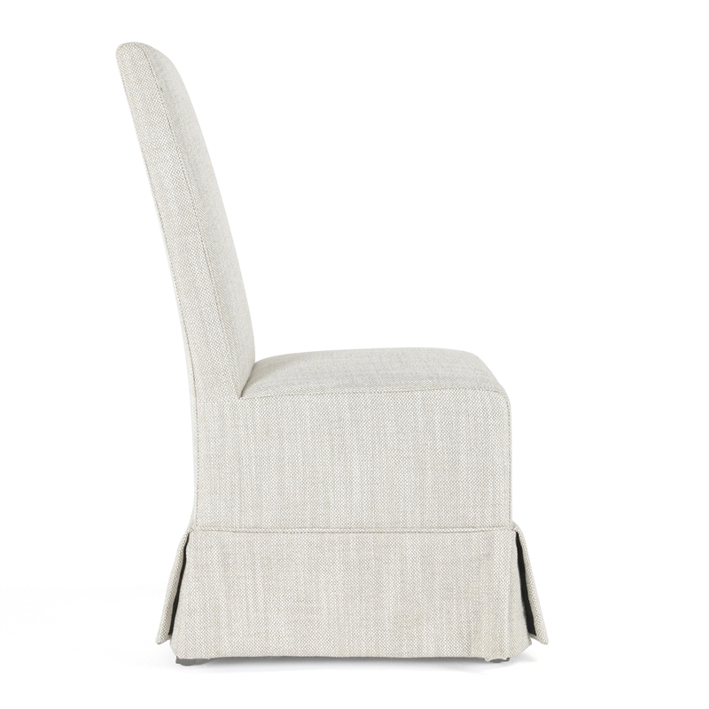 Pemberly Row Transitional Set of Two Fabric Dining Chairs in Natural