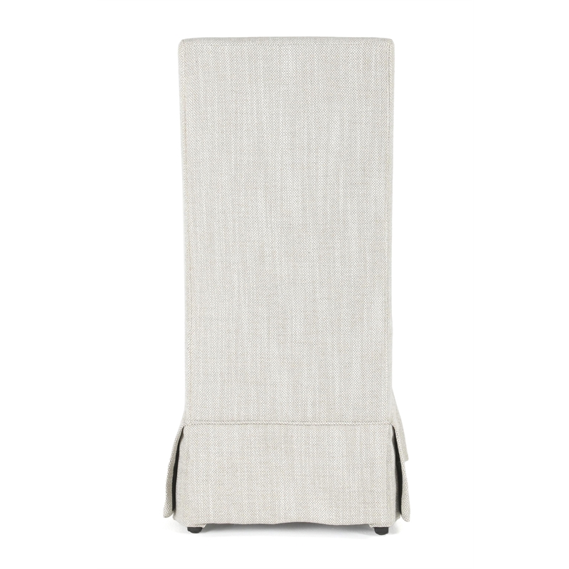 Pemberly Row Transitional Set of Two Fabric Dining Chairs in Natural