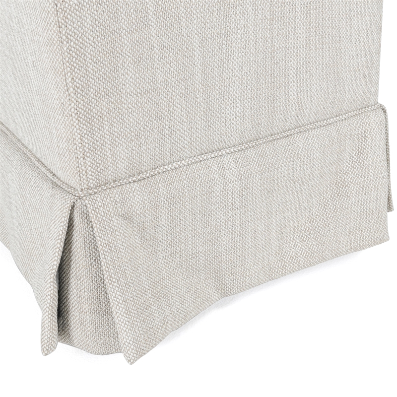 Pemberly Row Transitional Set of Two Fabric Dining Chairs in Natural