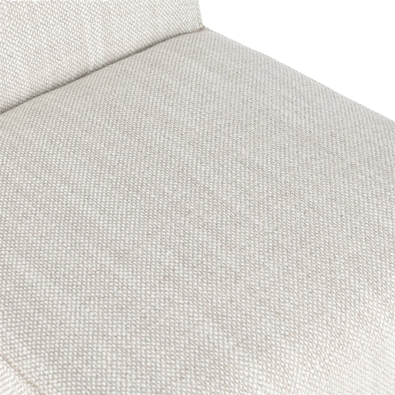 Pemberly Row Transitional Set of Two Fabric Dining Chairs in Natural