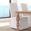 Pemberly Row Transitional Set of Two Fabric Dining Chairs in Natural