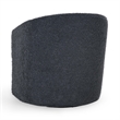 Pemberly Row Blue Stain Resistance Fabric Swivel Accent Chair