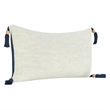 Pemberly Row Cherry 16x36 Linen Fabric Blend Sage Green Throw Pillow