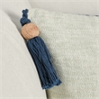 Pemberly Row Cherry 16x36 Linen Fabric Blend Sage Green Throw Pillow