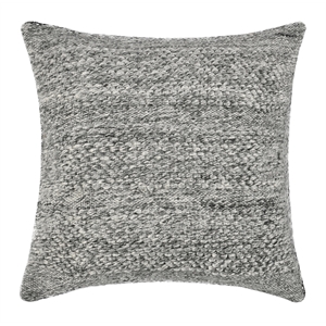 Pemberly Row Transitional 24&quot Recycled Plastic Fabric Throw Pillow Gray