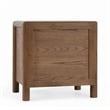 Pemberly Row Transitional Oak Wood Nightstand in Two-Tone Brown