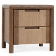Pemberly Row Transitional Oak Wood Nightstand in Two-Tone Brown