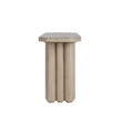 Pemberly Row Contemporary Oak Solid Wood Console Table in White Washed