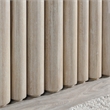 Pemberly Row Contemporary Oak Solid Wood Console Table in White Washed