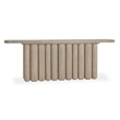 Pemberly Row Contemporary Oak Solid Wood Console Table in White Washed