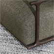Pemberly Row Green Boucle Fabric Upholstered Swivel Accent Chair