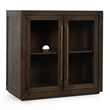 Pemberly Row Transitional Two-Door Oak Wood Cabinet in Cocoa Brown